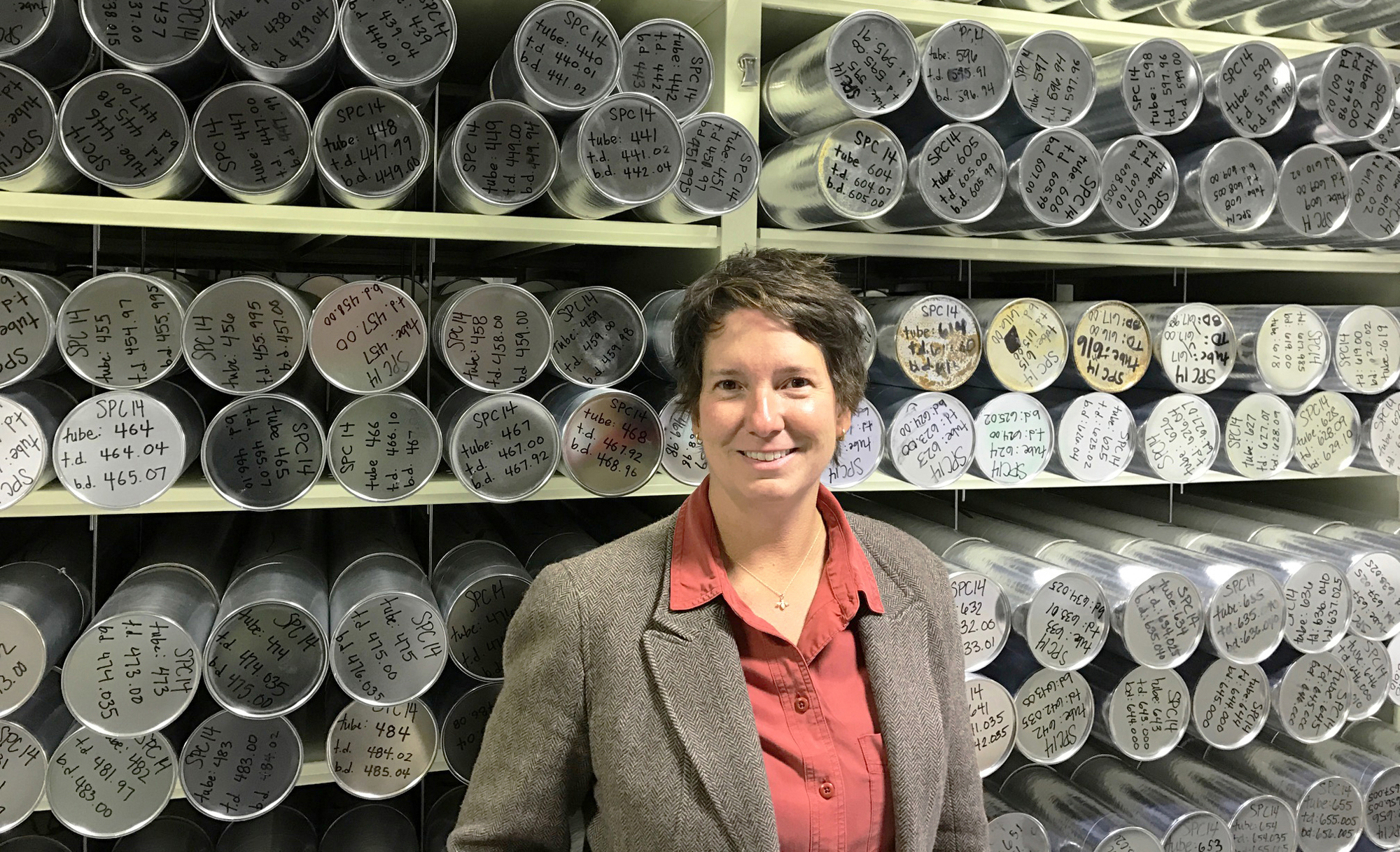 Dr. Lindsay Powers, Technical Director of the National Ice Core Laboratory (NICL)