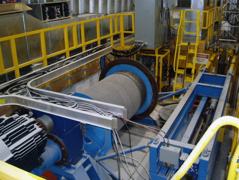 The components of the DISC Drill's winch system include the winch drum