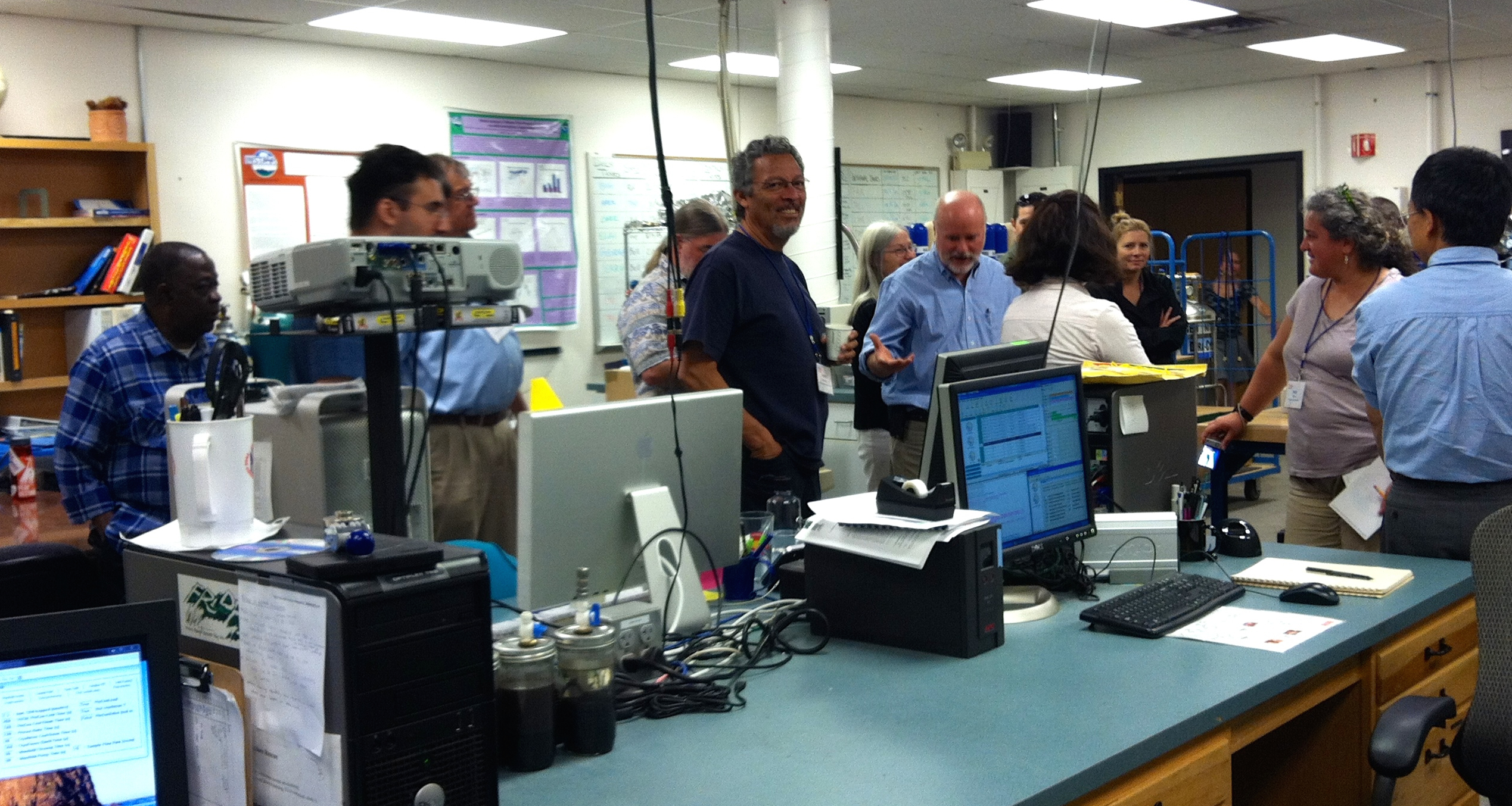 INSTAAR's Bruce Vaughn explains operations at the Stable Isotope Lab