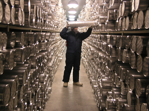 NICL currently stores over 17,000 meters of ice core collected from various locations in Antarctica, Greenland, and North America