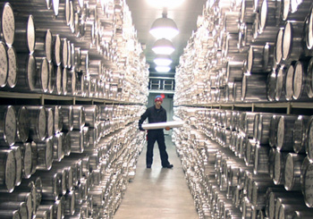 Inside the NICL main archive freezer