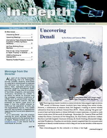 Cover of newsletter